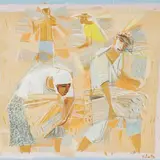 Karin Luts, Viljakoristajad, 1945 - 1949, guašš, paber