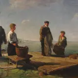 Efraim Allsalu, Kalasadamas, 1948, õli, lõuend