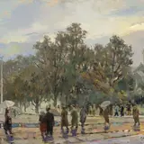 Juhan Püttsepp, Õhtu, 1955, õli, lõuend