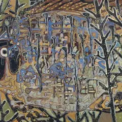 Valve Janov, Kala, 1960, õli, papp