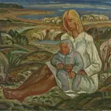 Uno Roosvalt, Ema lapsega, 1968, õli, lõuend