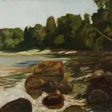 Paul Burman, Kivine rand, 1920 - 1930, õli, vineer