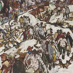 Eerik Haamer, Lofootide kalurid, 1957, õli, lõuend
