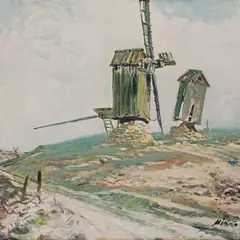 Lepo Mikko, Saaremaa maastik, 1957, Õli, lõuend