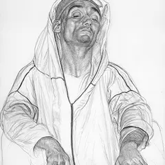 Eduard Wiiralt, Oopiumi uimas, 1938, itaalia pliiats, paber