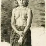 Eduard Wiiralt, Poolakt (Astrid), 1943, kuivnõel