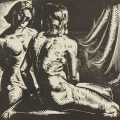Salome Trei, Kaks akti, 1939, puulõige