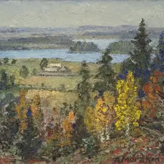 Ants Murakin, Otepää maastik, 1950 - 1960, õli, masoniit