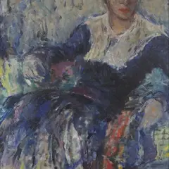 Johannes Greenberg, Näitlejanna, 1940 - 1950, õli, vineer