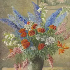 Kristjan Teder, Lilled, 1947, õli, lõuend