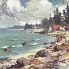 Richard Uutmaa, Meri, 1969, õli, lõuend