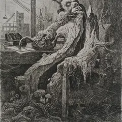Ott Kangilaski, Tooge saag!, 1958, ofort