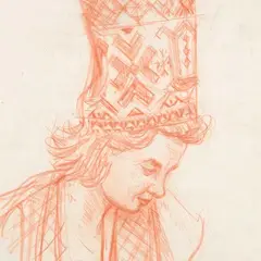 Erich Pehap, Eesti neiu, 1955, sangviin, paber