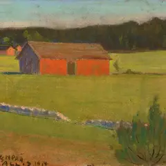 Oskar Kallis, Järvenpää, 1917, pastell, paber