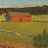 Oskar Kallis, Järvenpää, 1917, pastell, paber