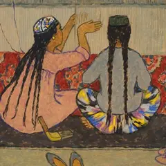 Ilmar Malin, Vaibakudujad, 1961, tempera, papp
