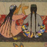 Ilmar Malin, Vaibakudujad, 1961, tempera, papp