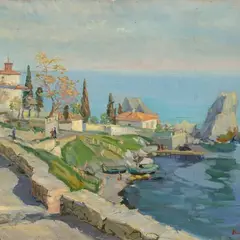 Viktor Leškin, Gursuf. Tšehhovi maja, 1961, õli, lõuend