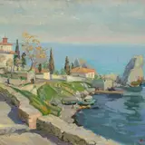 Viktor Leškin, Gursuf. Tšehhovi maja, 1961, õli, lõuend
