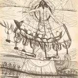 Herman Talvik, Seitse tuld, 1960 - 1970, süsi, paber