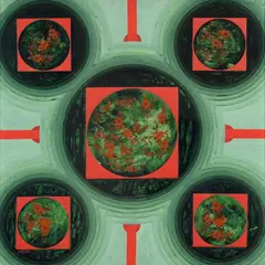 Malle Leis, Sügisniidud, 1968, akvarell, tempera, segatehnika