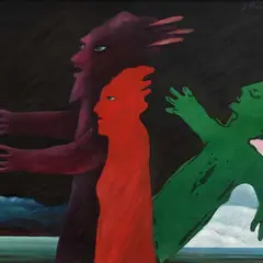 Jüri Arrak, Roheline vari II, 1991, õli, lõuend