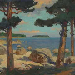 Roman Nyman, Rannamaastik, 1925 - 1930, õli, lõuend