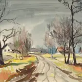 Richard Uutmaa, Sügismaastik, 1969, akvarell