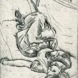 Eduard Wiiralt, Daam sohval, 1922, kuivnõel