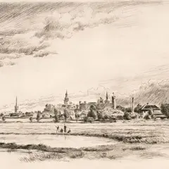 Ernő Koch, Tallinna vaade, 1936, kuivnõel