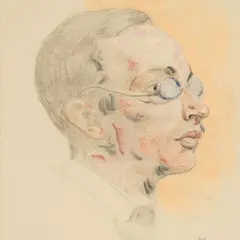 Jaan Koort, Mehe portree, 1916, pastell, paber