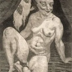 Eduard Wiiralt, Susanna, 1924 - 1925, akvatinta, ofort