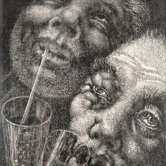 Eduard Wiiralt, Absindijoojad, 1933, puugravüür