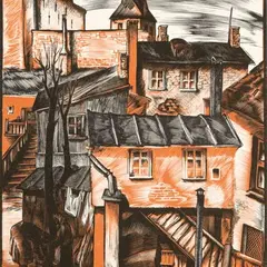 Hando Mugasto, Hoov, 1936, puugravüür