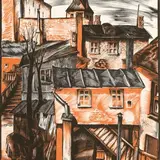 Hando Mugasto, Hoov, 1936, puugravüür