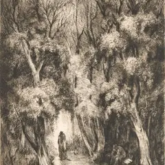 Ernst Tiido, Pargis, 1942, kuivnõel