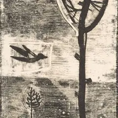 Edgar Valter, Lind ja puu, 1964, monotüüpia