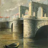 Edmond Arnold Blumenfeldt, Tartu kivisild, 1942, õli, lõuend