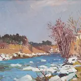 Pirita by Richard Uutmaa, 1958, õli, lõuend, sold Oct 2008