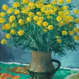 Kullerkupud by Richard Uutmaa, 1976, õli, lõuend, sold Oct 2008