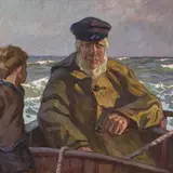 Anatoli Kaigorodov, Poiss ja kalur, 1934, õli, lõuend