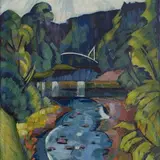 Konrad Mägi, Itaalia maastik, 1922 - 1923, õli, papp