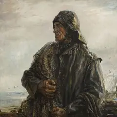 Evald Okas, Vana kalur, 1955, Õli, lõuend