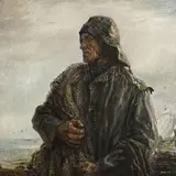 Evald Okas, Vana kalur, 1955, Õli, lõuend