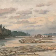 Albert Anni, Pärnu jõel, 1950 - 1960, õli, lõuend