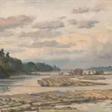 Albert Anni, Pärnu jõel, 1950 - 1960, õli, lõuend