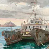 Viktor Leškin, Katamaraan, 1981, õli, lõuend