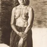Eduard Wiiralt, Poolakt (Astrid), 1943, kuivnõel