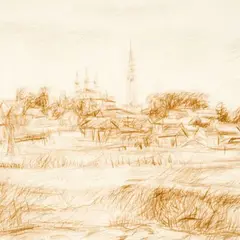 Adamson-Eric, Palehh, 1943, värviline pliiats