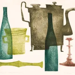 Avo Keerend, Vanad asjad, 1964, linoolsügavtrükk